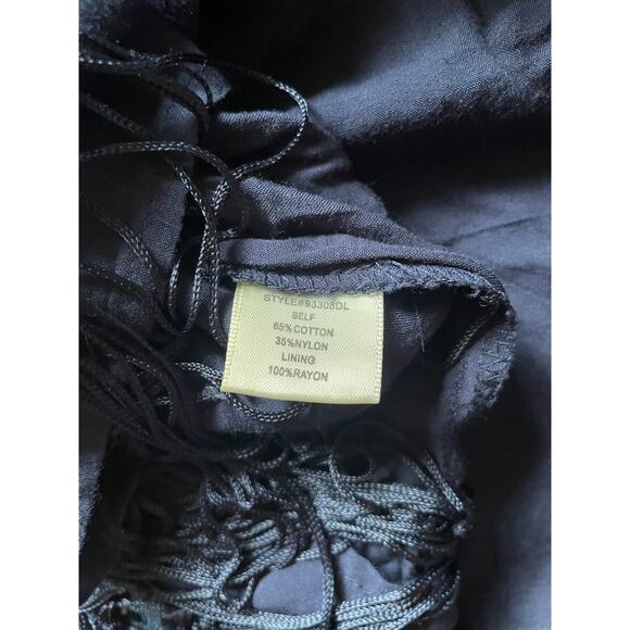 Skies Are Blue Womens/Teen Mini/Midi Eyelet Lace Fringe Dress Size Small Fringe - Picture 6 of 7